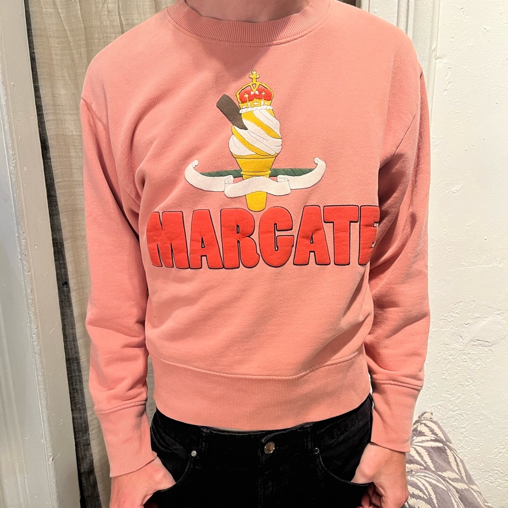 Margate ice cream cone pink sweater 🍦
